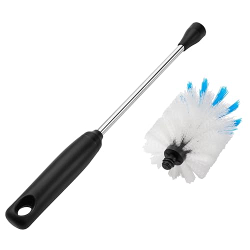 Stainless Steel Bottle Brush with Replaceable Head (White / 13 Inch (Pack of 2))