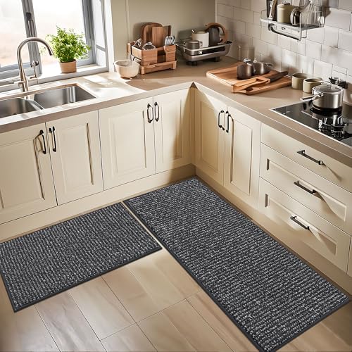 Kitchen Rugs 32"x48" (Charcoal / 32" X 48" (Rectangular))