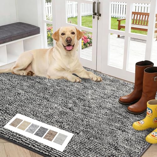 Indoor Door Mat (Black / 3'0" x 5'0")