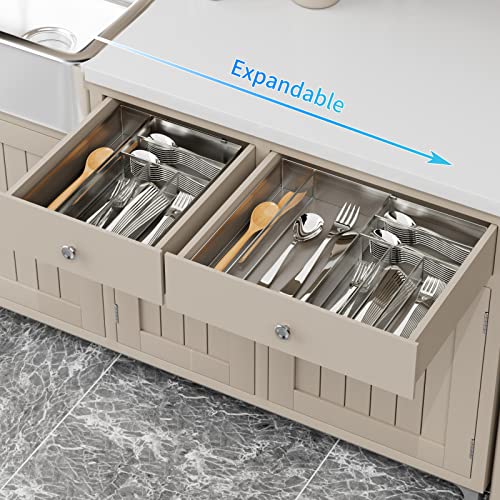 Utensil Drawer Organizer (Silver)