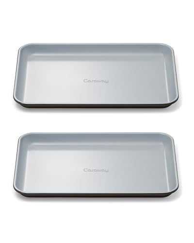 Non Stick Ceramic Small Baking Sheet Duo (Black / 2x Small 9" x 13")