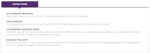 The Coffee Bean & Tea Leaf Hazelnut Powdered Creamer for Coffee