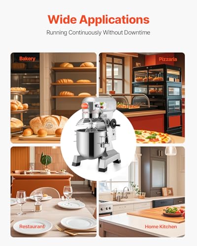 15Qt Commercial Food Mixer Timing Function 600W Commercial Mixer (15 Quart / Food Mixer)