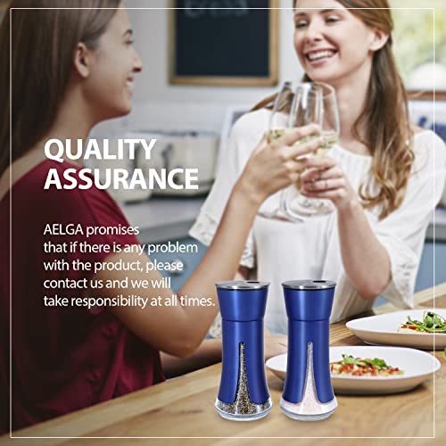 Blue Salt and Pepper Shakers by Aelga (Blue)