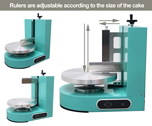 Cake Decorating Coating Machine Cream Spreading Automatic Frosting Turntable with Graduated Scraper 60 (4-12inch / green)