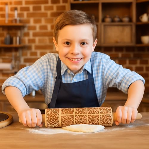 Christmas Rolling Pin (Elk)