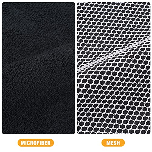 Dish Cloths for Washing Dishes with Scrub Side (Black / 12inchx12inch)