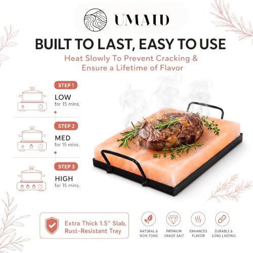 Himalayan Salt Block Cooking Plate 12x8x1.5