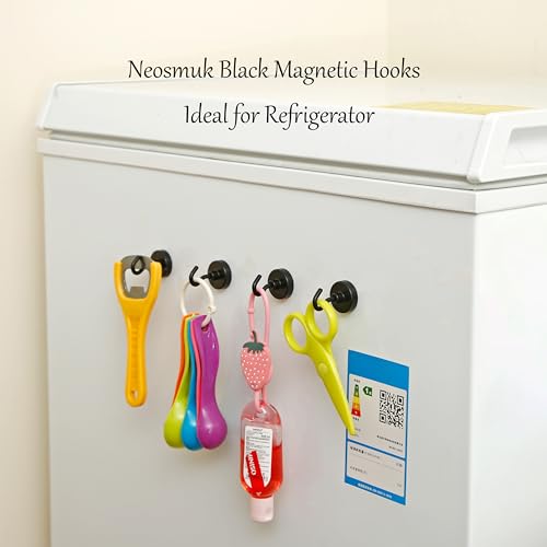 Magnetic Hooks (Black / 1.02 inches)
