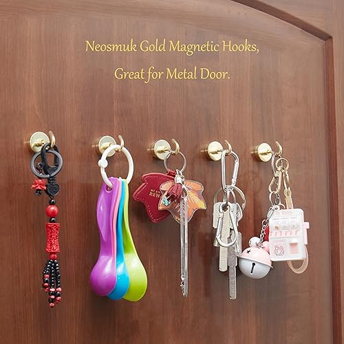 Magnetic Hooks (Gold / 0.83 inches)