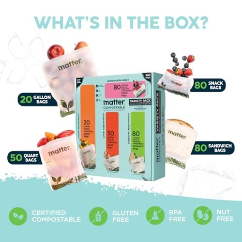Compostable Resealable Bags (Variety Pack)