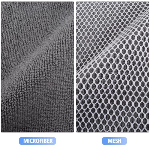Dish Cloths for Washing Dishes with Scrub Side (Gray / 7inchx7inch)