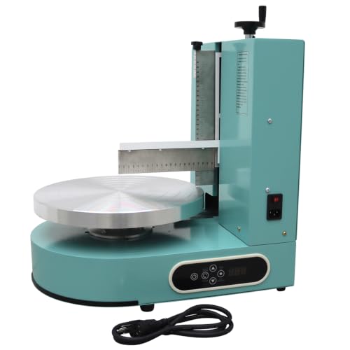6 14" Cake Frosting Machine Smoothing Tool Stainless Steel 110V (6-14inch / green)