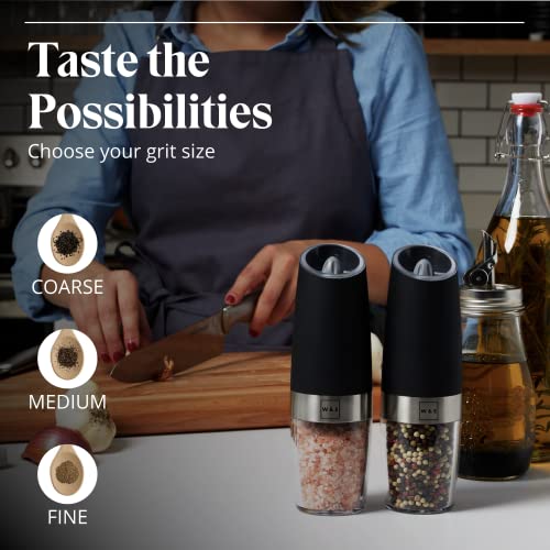 Electric Salt and Pepper Grinder Set (1 Count Pack of 2)