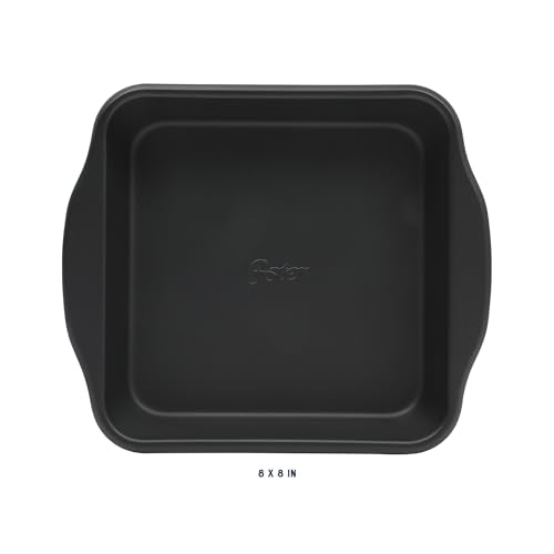 Teston 8 Inch Square Cake Pan (8" Square Cake Pan / Matte Black)