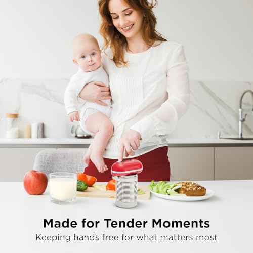 Mini Plus Rechargeable Electric Can Opener (Red)