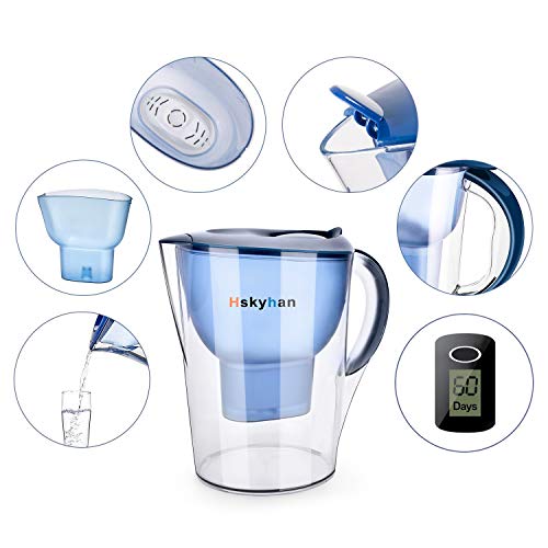 Alkaline Water Filter Pitcher (3.5 Liters / Blue)