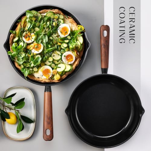 21pcs Ceramic Cookware Set (Black / 21 Piece)