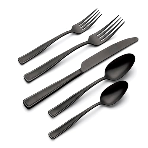 Reid Black Vintage 20 (Black / 20 Count / 20-Piece Flatware Set)