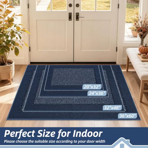 Indoor Door Mat 32" x 48" (Blue / 32" X 48" (Rectangular))