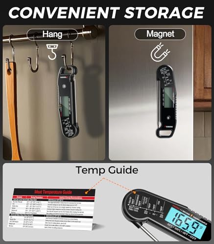 Professional Meat Thermometer Digital (Black)