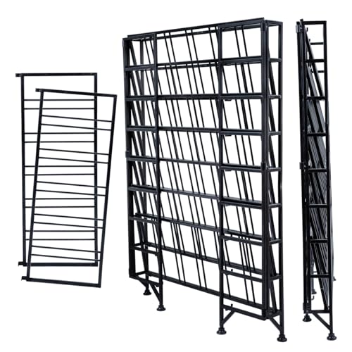 9 Tier Gray Metal Freestanding Wine Rack Holds 54 Bottles (Black)
