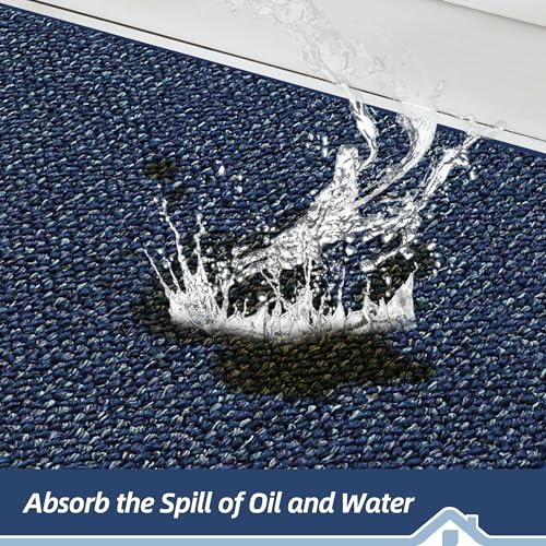Kitchen Rugs and Mats 2PCS Non (Blue / 24"x36"+24"x60" (Rectangular))