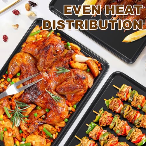 Baking Sheet Pan Set of 3 (Black)