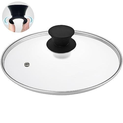 Glass Lid for Cast Iron Pan (10.25" / Stainless Steel Rim)