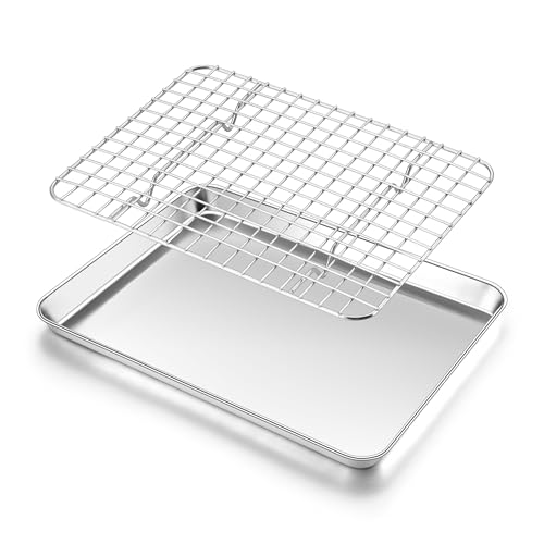 Cookie Sheet with Rack Set (10*8 Inch)