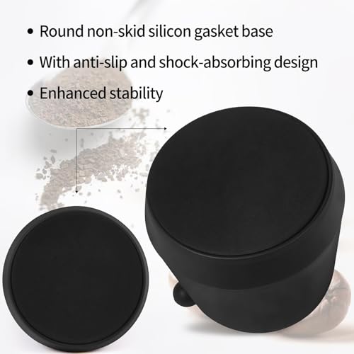 Knock Box 6 Inch Extra Large Capacity Design Espresso Knock Box Shock (6 Inch Espresso Knock Box)