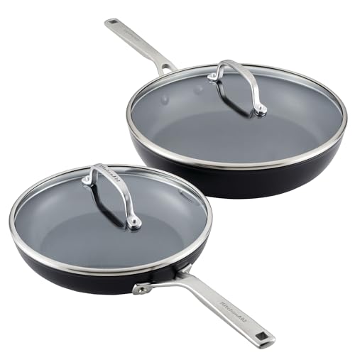 Hard Anodized Nonstick Frying Pan Set (Skillet Set (4 Piece))