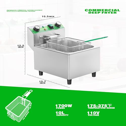 Electric Deep Fryer with Timer 10L (10L)