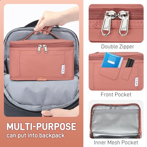 NOL Small Lunch Bag Mini Lunch Box Insulated Lunch Bag for Men (Dark pink / Medium(5 Liters))