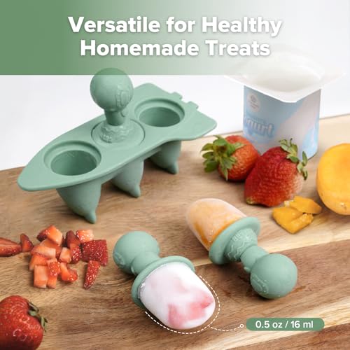 Baby Popsicle Molds for Breast milk Pops (Pea Green)