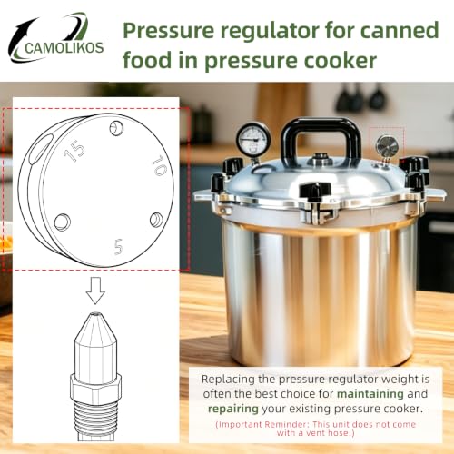 Pressure Regulator Weight Fits for All American and Mirro Pressure Cooker Canner 10.5qt 15.5qt 21.5qt 25qt 30qt 41.5qt Part of the Automatic Pressure Control