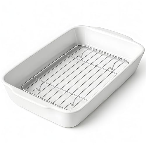 HOMBENE 2 QT Small Ceramic Baking Dish (2 Quart)