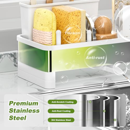 Stainless Steel Sink Caddy (B-white)