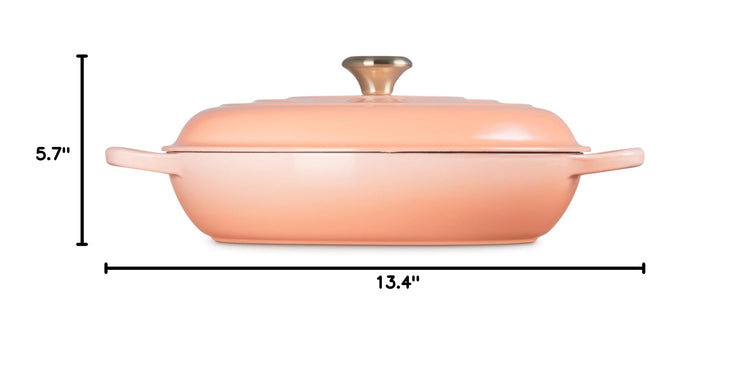 Enameled Cast Iron Signature Braiser (Peche / 5 Qt)