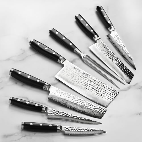 Knife Set Made in Japan (Gray Ash Knife Block)