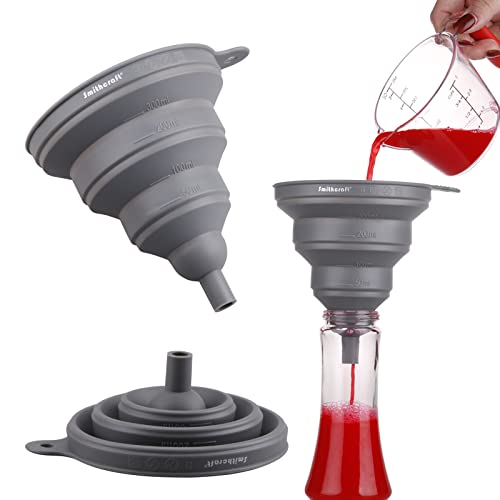 Funnel Set 4 Silicone Funnels for Kitchen (104)
