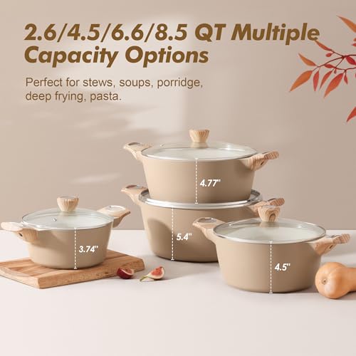 Ceramic Nonstick Pot (4.5 Quarts / Ceramic Taupe)