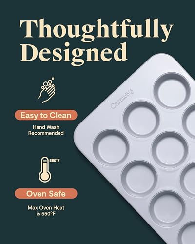 Non Stick Ceramic (Cream / 2x Muffin Pan (12 Cup))