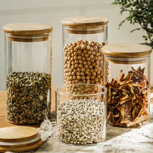 34oz Glass Food Storage Jars (34oz*8pc)