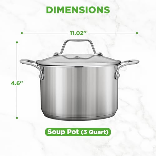 3 Quart Stainless Steel Soup Pot (3 Quarts)