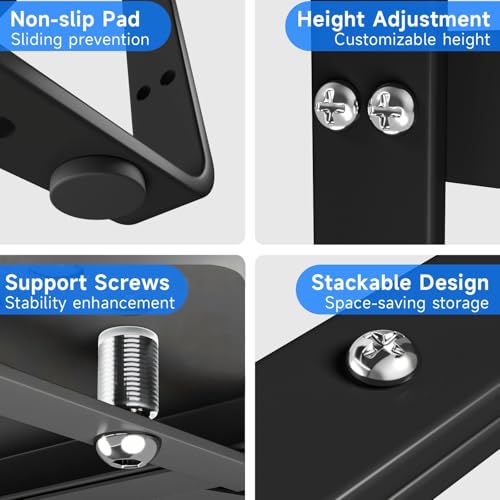 Expandable Cabinet Shelf Organizer (Black Small)