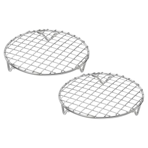 2 Pcs Round Cooking Rack with Legs (5.9 Inch)