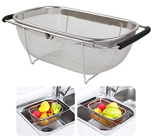Over The Sink Colander (Small / Black)