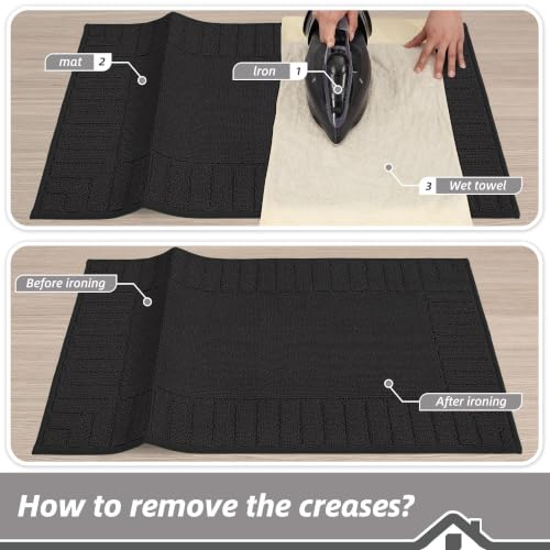 Kitchen Rugs 24"x60" (Black / 24" X 60" (Rectangular))