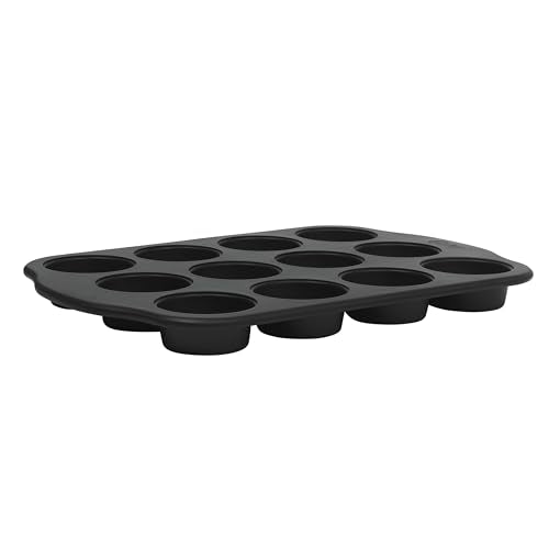 Teston 12 Cup Muffin Pan (12-Cup Muffin Pan / Matte Black)